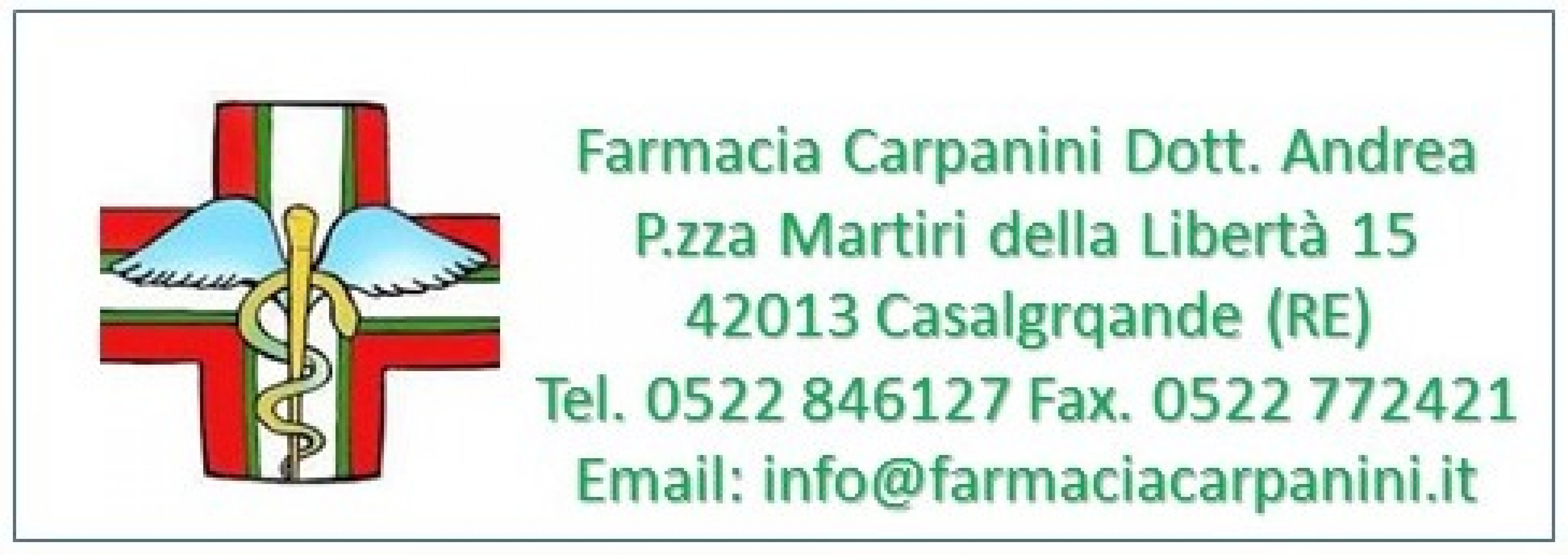 Farmacia Dr. Carpanini <br>Casalgrande (Re)